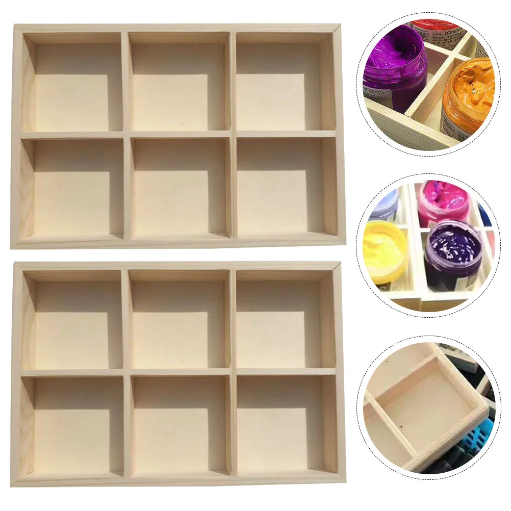 2 Pcs Wood Wax Pencil Case Portable Storage Box Tool Toolbox Pigment Compartments Boxes Container for Wooden 6-grid Crayon
2 Pcs Wood Wax Pencil Case Portable Storage Box Tool Toolbox Pigment Compartments Boxes Container for Wooden 6-grid Crayon