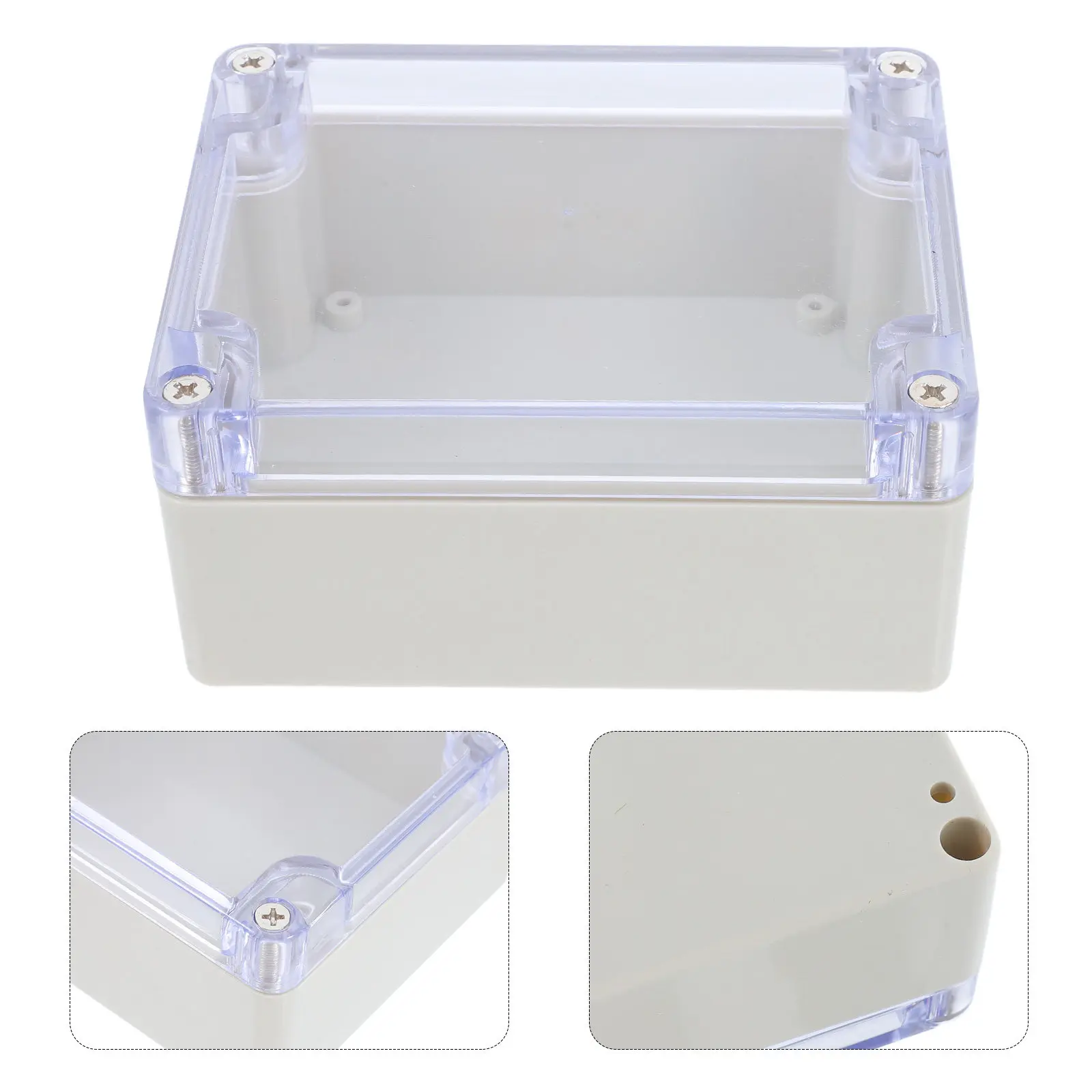 Waterproof Distribution Box Transparent Cover 4.52x3.54 Inch Outdoor Junction Box for Electrical Connections Garden Pool Patio
Waterproof Distribution Box Transparent Cover 4.52x3.54 Inch Outdoor Junction Box for Electrical Connections Garden Pool Patio