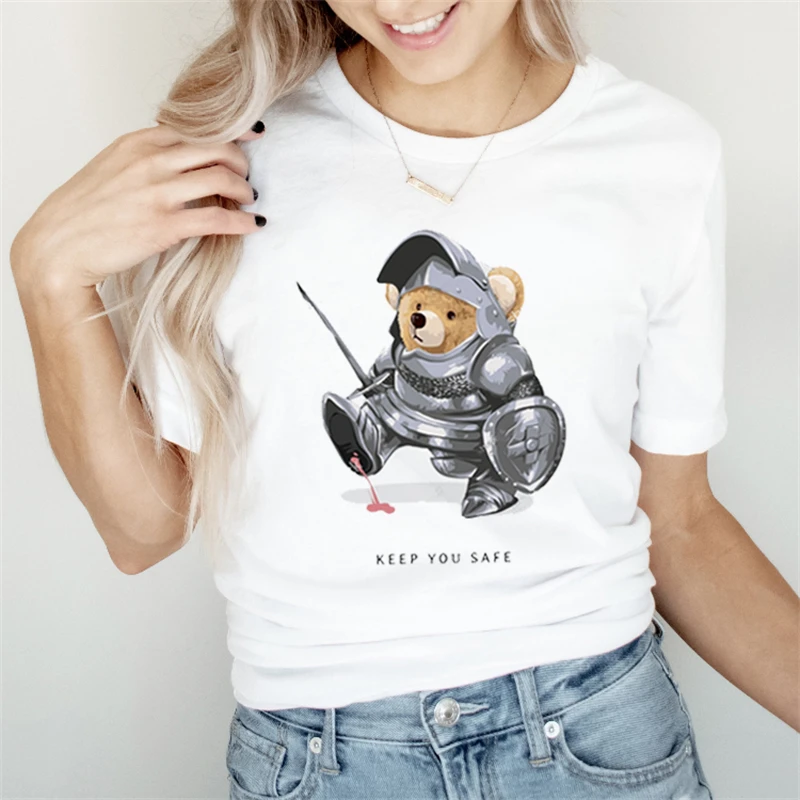 BABY BEAR Cute Printing Design Woman Summer T Shirt Oversized Short Sleeve Comfort Female Tee Gift Graphic White Girl Clothes
BABY BEAR Cute Printing Design Woman Summer T Shirt Oversized Short Sleeve Comfort Female Tee Gift Graphic White Girl Clothes