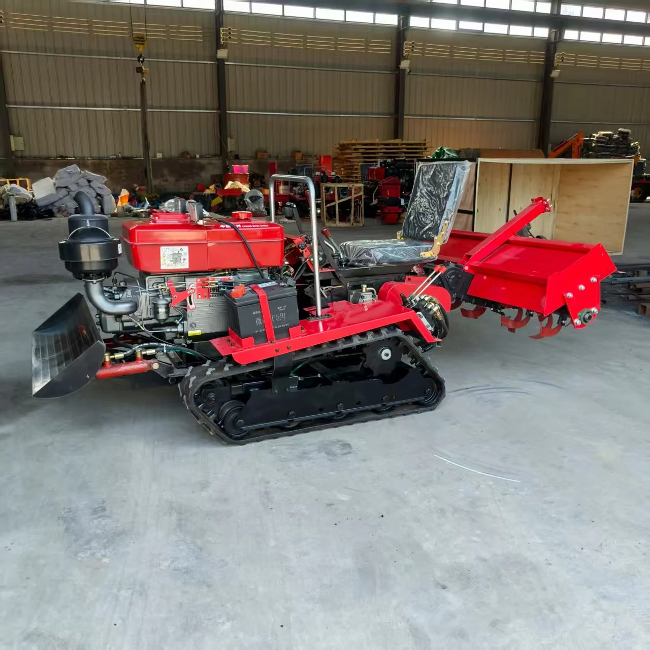 New Multi-Functional Mini Crawler Tractor with Diesel Engine for Orchard & Sand Featuring Loader & Blade
New Multi-Functional Mini Crawler Tractor with Diesel Engine for Orchard & Sand Featuring Loader & Blade
