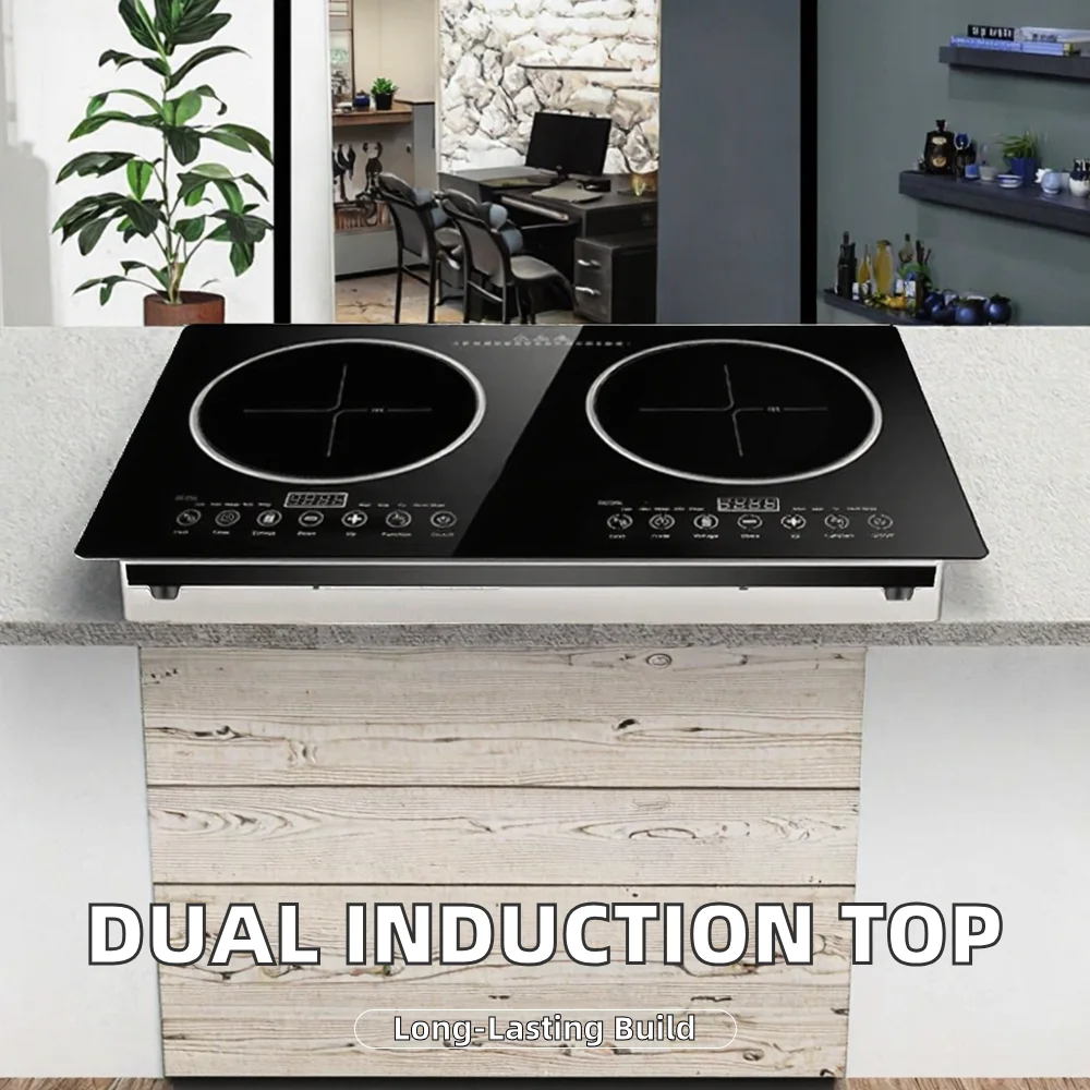 Electric Dual-cooker Stainless Steel Black Ceramic Touchpad Control Household Use 2000W+1500W Induction Cooktop
Electric Dual-cooker Stainless Steel Black Ceramic Touchpad Control Household Use 2000W+1500W Induction Cooktop