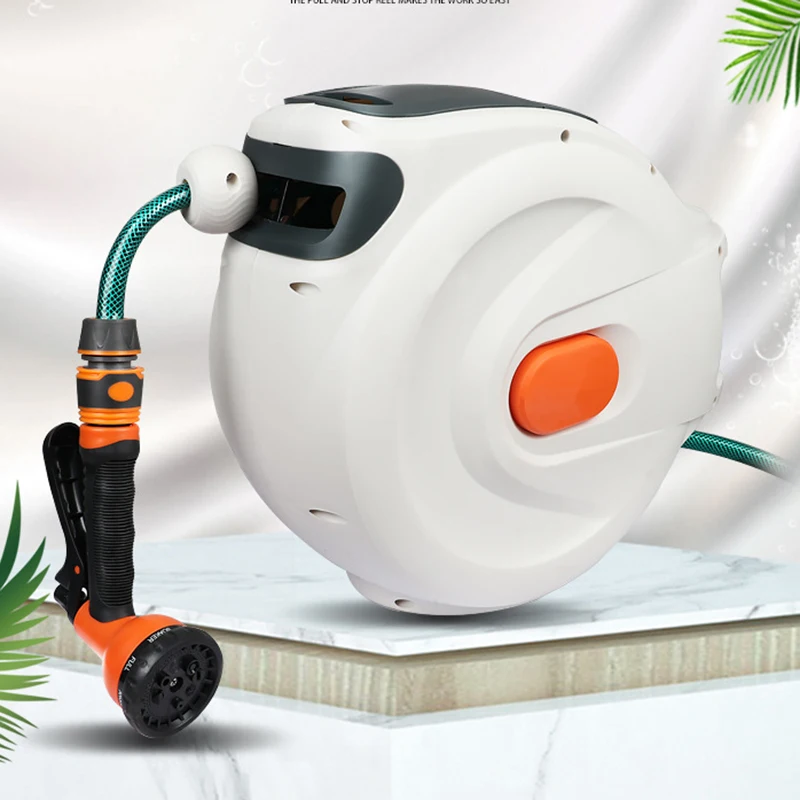 Retractable Garden Hose Reel High Pressure Washer Car Wash Electric Water Air Drum Automatic Telescopic Coil Device
Retractable Garden Hose Reel High Pressure Washer Car Wash Electric Water Air Drum Automatic Telescopic Coil Device