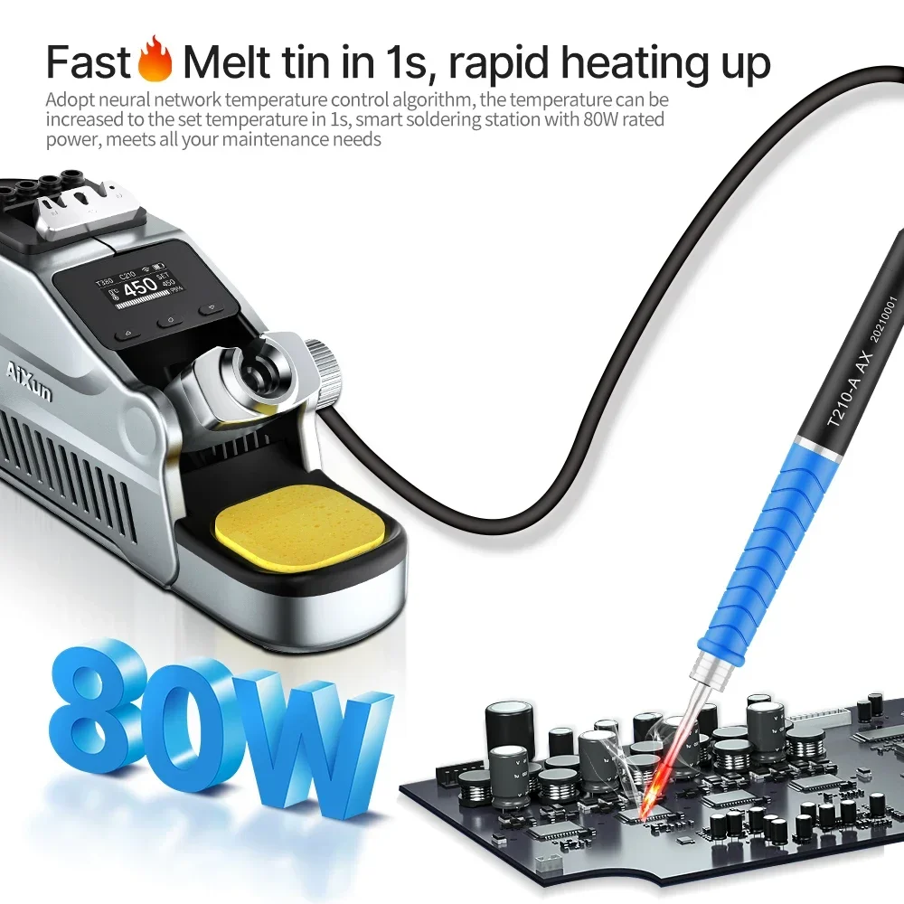AIXUN T380 Portable Soldering Station Electronic Welding Rework Station For Mobile Phone BGA PCB Welding Repair Tools
AIXUN T380 Portable Soldering Station Electronic Welding Rework Station For Mobile Phone BGA PCB Welding Repair Tools