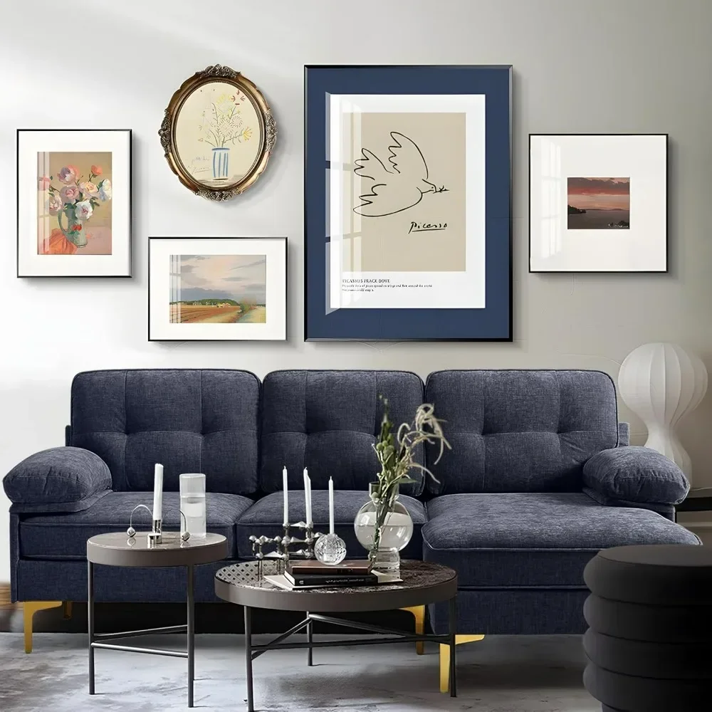 82" Modern Couch w/Chaise, L Shaped Sofa Couch Reversible, Chenille Small Sectional Sofa, Couch with Removable (Navy)
82" Modern Couch w/Chaise, L Shaped Sofa Couch Reversible, Chenille Small Sectional Sofa, Couch with Removable (Navy)