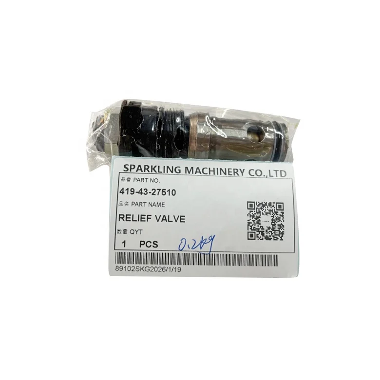 SKGM 419-43-27510 Excavator Spare Part WA300 WA400 Valve for Travel Motor Relief Valve 419-43-27510
SKGM 419-43-27510 Excavator Spare Part WA300 WA400 Valve for Travel Motor Relief Valve 419-43-27510
