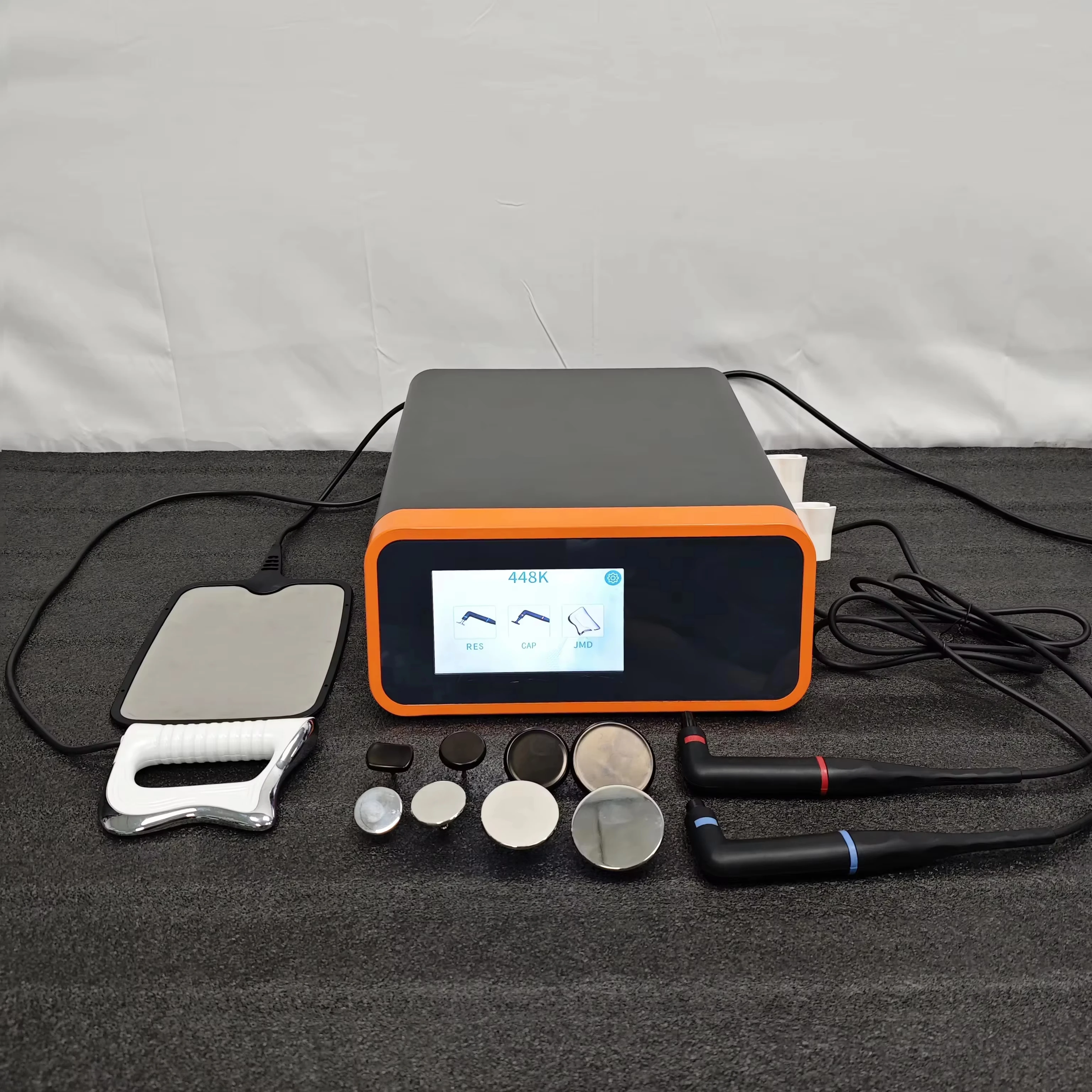 Portable 448KHZ RF Tecar Therapy Machine for Body Slimming Pain Relief And Skin Tightening INDIBA Deep Care RetCet Diathermy
Portable 448KHZ RF Tecar Therapy Machine for Body Slimming Pain Relief And Skin Tightening INDIBA Deep Care RetCet Diathermy