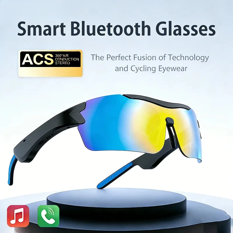 Ai Translation Smart Bluetooth Glasses for Outdoor Sports Blackout Sunglasses with Call and Music Features for Men Women
Ai Translation Smart Bluetooth Glasses for Outdoor Sports Blackout Sunglasses with Call and Music Features for Men Women