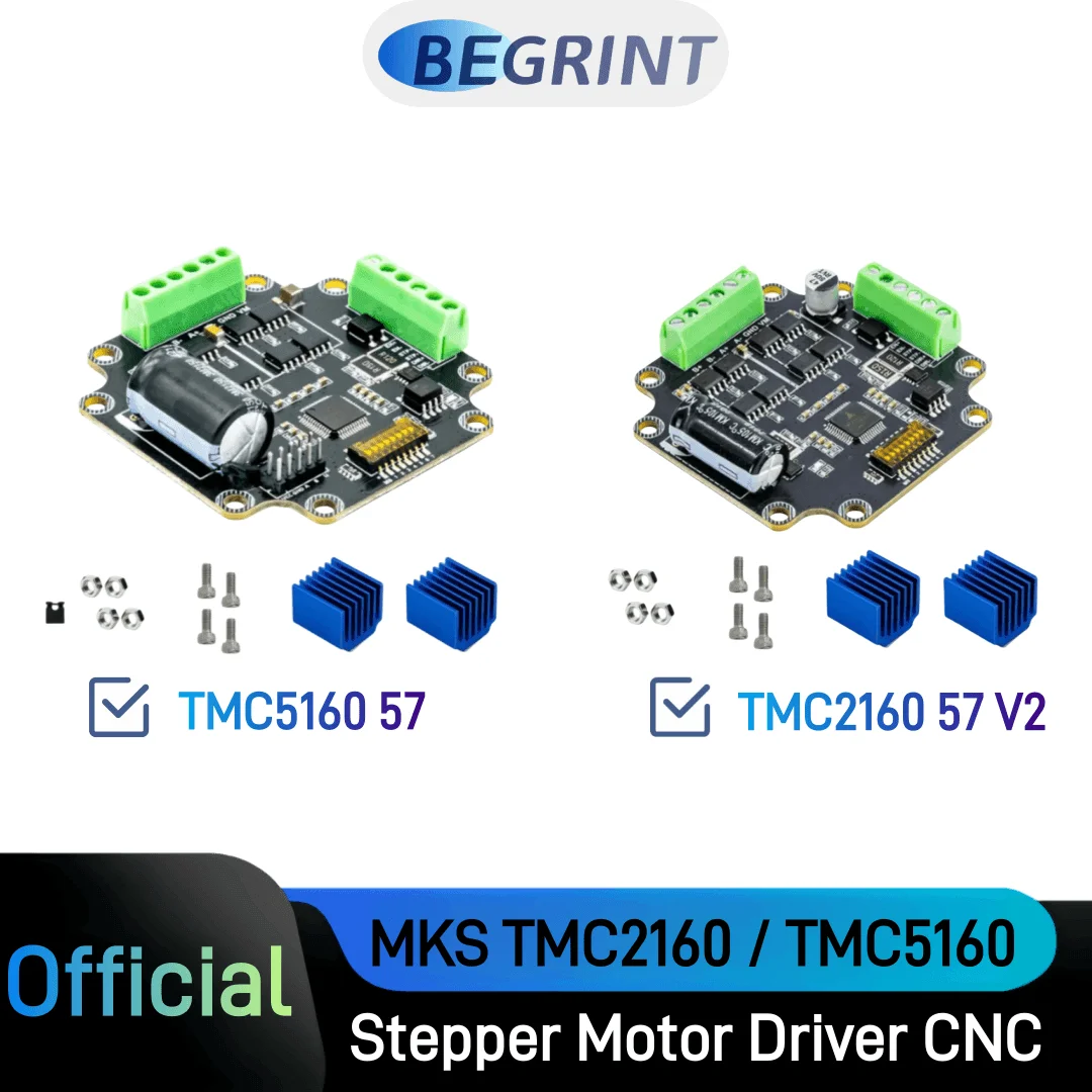 Makerbas MKS TMC2160/5160 Nema23 Драйвер шагового двигателя 3D-принтер с ЧПУ с высоким крутящим моментом, тихий
Makerbas MKS TMC2160/5160 Nema23 Драйвер шагового двигателя 3D-принтер с ЧПУ с высоким крутящим моментом, тихий
