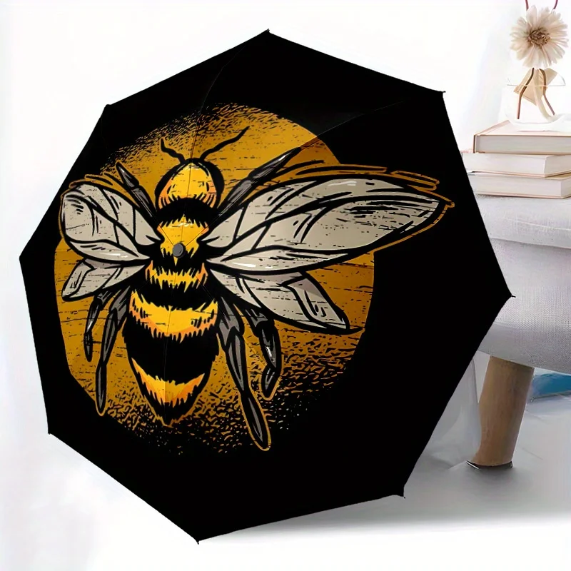 1pc Automatic Open/Close Umbrella with Auto Opening/Closing, Portable Compact Folding Umbrella with Bee Design - Windproof 8-R
1pc Automatic Open/Close Umbrella with Auto Opening/Closing, Portable Compact Folding Umbrella with Bee Design - Windproof 8-R