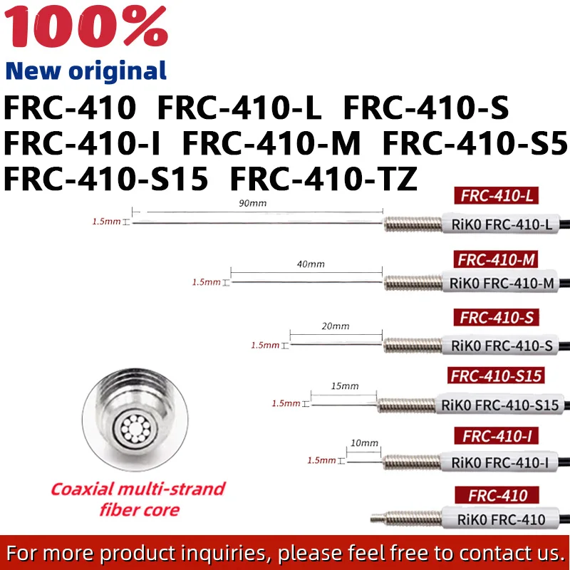 New FRC-410 FRC-410-I FRC-410-M FRC-410-L FRC-410-S FRC-410-S5 FRC-410-S15 FRC-410-TZ Coaxial multi-core fiber sensor cable
New FRC-410 FRC-410-I FRC-410-M FRC-410-L FRC-410-S FRC-410-S5 FRC-410-S15 FRC-410-TZ Coaxial multi-core fiber sensor cable