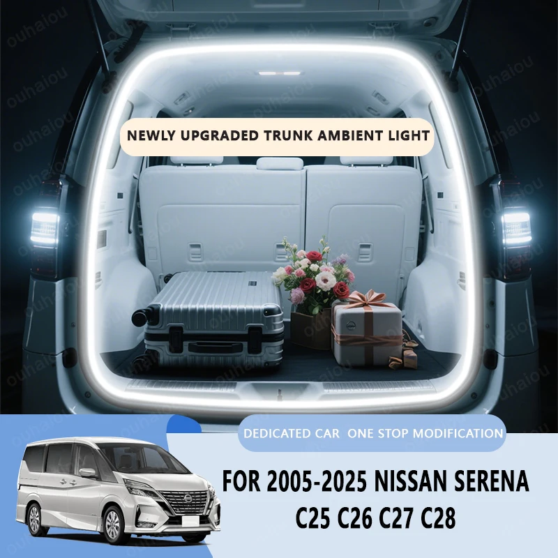 For 2005-2025 NISSAN SERENA C25 C26 C27 C28 trunk light Atmosphere lights modification light Rear Trunk LED Light Bar warm white
For 2005-2025 NISSAN SERENA C25 C26 C27 C28 trunk light Atmosphere lights modification light Rear Trunk LED Light Bar warm white