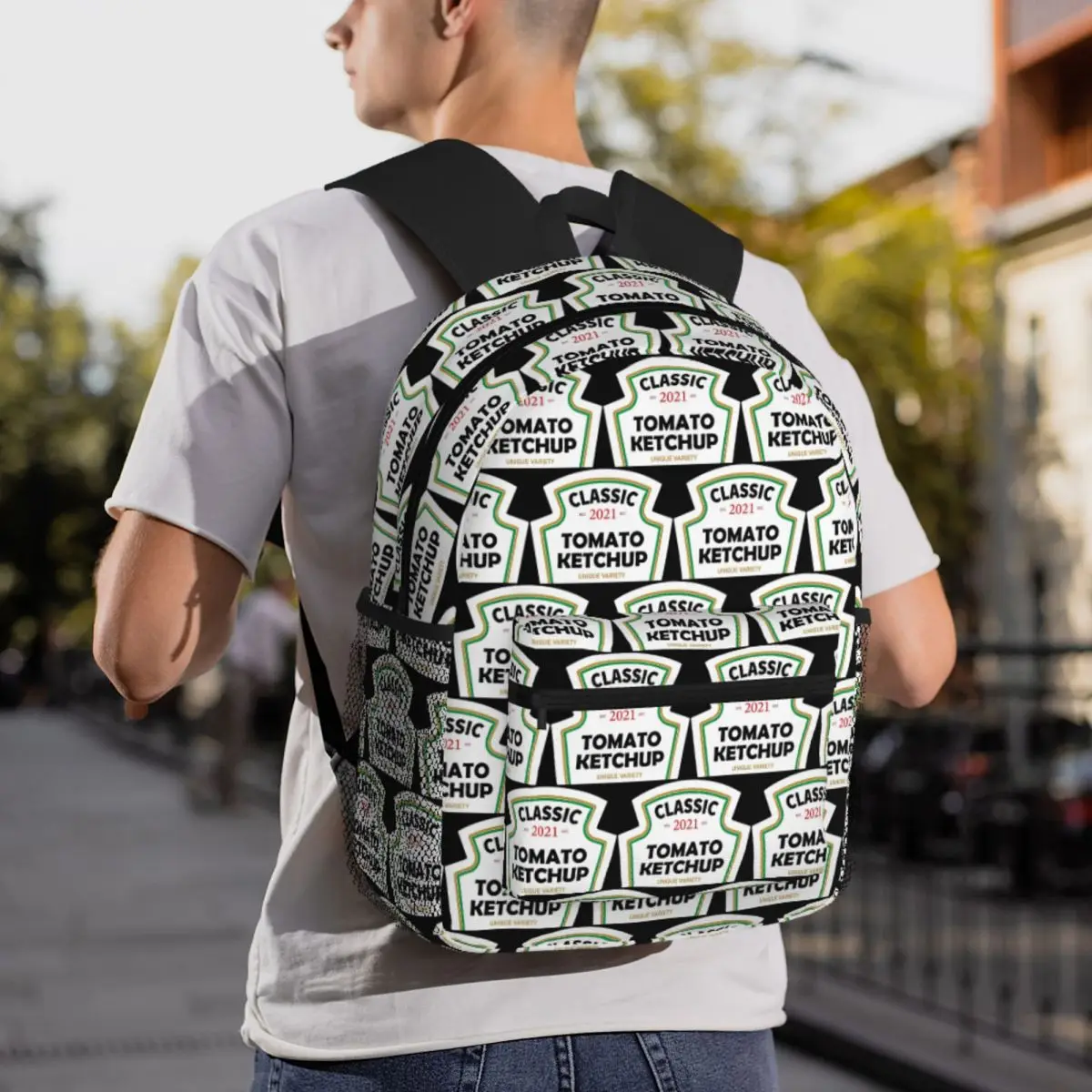 Tomato Ketchup Sauce Condiment Shaped Backpack Daypack Large Capacity Children BookBag School Bag Shoulder Bags for Men Women
Tomato Ketchup Sauce Condiment Shaped Backpack Daypack Large Capacity Children BookBag School Bag Shoulder Bags for Men Women