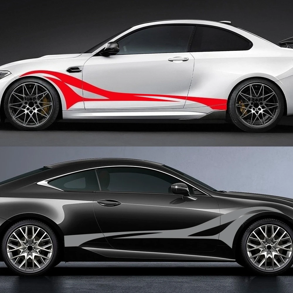 2PCS Car Door Side Skirts Stickers Self-adhesive Car Vinyl Decals For 2 Door Coupe PVC Auto Body Decoration Stickers Accessories
2PCS Car Door Side Skirts Stickers Self-adhesive Car Vinyl Decals For 2 Door Coupe PVC Auto Body Decoration Stickers Accessories