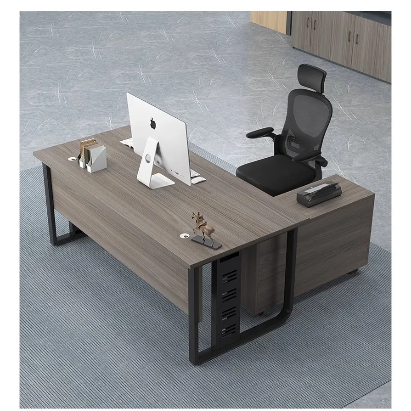 Desk boss table modern simple office desk and chair combination office manager table large desk
Desk boss table modern simple office desk and chair combination office manager table large desk