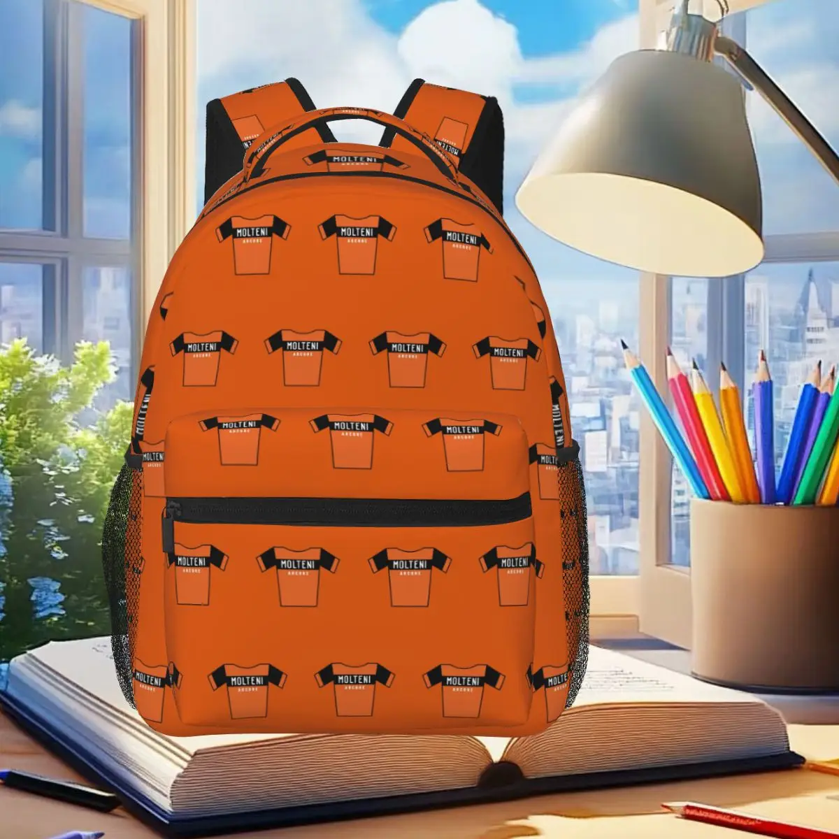 Retro Jerseys Collection - Molteni Backpack Student Boys Girls BookBag Children School Bag Computer Shoulder Bags for Men Women
Retro Jerseys Collection - Molteni Backpack Student Boys Girls BookBag Children School Bag Computer Shoulder Bags for Men Women