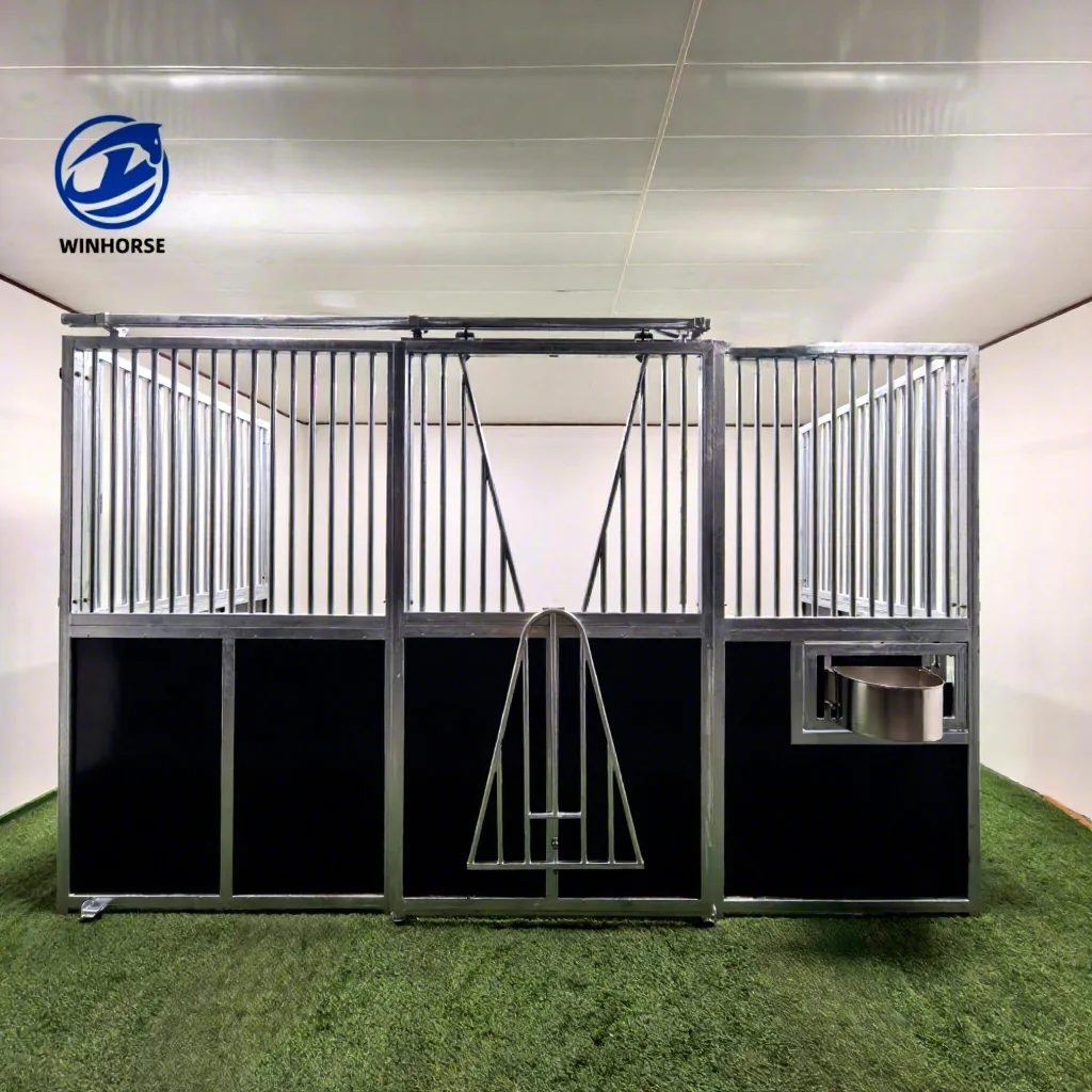 Portable Horse Stable Stall Boxes Pre-Assembled Galvanized Frame Bamboo Sliding/Swing Doors Durable Shelter Shed Low Maintenance
Portable Horse Stable Stall Boxes Pre-Assembled Galvanized Frame Bamboo Sliding/Swing Doors Durable Shelter Shed Low Maintenance