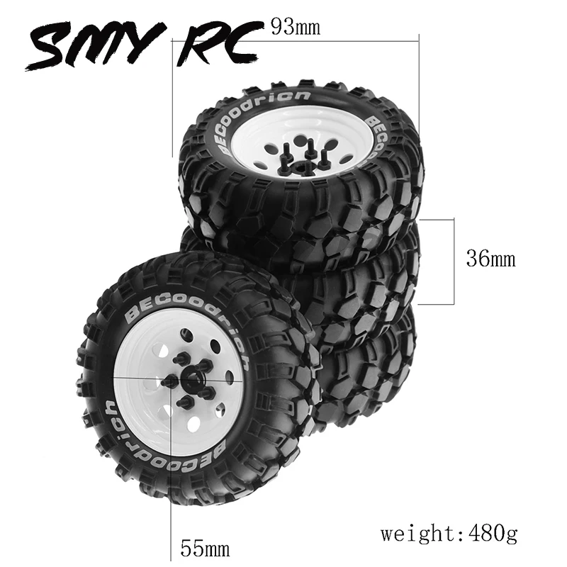 4 шт., 1,9 дюйма, металлический обод колеса, резиновая шина 93 мм для 1/10 RC Crawler TRX4 SCX10 D90 YIKONG YK4102 4103 90046 MST YIKONG YK4102
4 шт., 1,9 дюйма, металлический обод колеса, резиновая шина 93 мм для 1/10 RC Crawler TRX4 SCX10 D90 YIKONG YK4102 4103 90046 MST YIKONG YK4102
