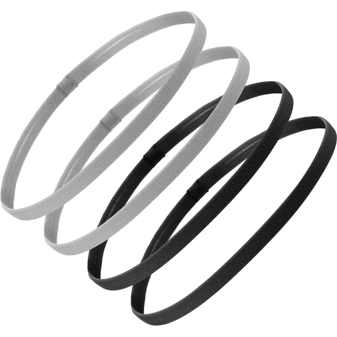 4Pcs Thick Non-Slip Elastic Sport Headbands, Breathable Sweat Wicking Black & Gray Hair Bands, Flexible Stretch Sports Accessories for Men Women, Ideal Sweatband for Running, Jogging, Outdoor Workout and Daily Fitness Training Activities
4Pcs Thick Non-Slip Elastic Sport Headbands, Breathable Sweat Wicking Black & Gray Hair Bands, Flexible Stretch Sports Accessories for Men Women, Ideal Sweatband for Running, Jogging, Outdoor Workout and Daily Fitness Training Activities