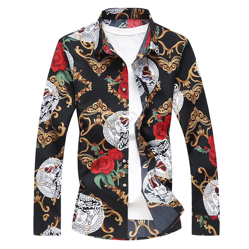 Spring New Arrival Men's Shirt Fashion Printed Long Sleeve Casual Social Shirts Men Business Office Plus Size 6XL 7XL
Spring New Arrival Men's Shirt Fashion Printed Long Sleeve Casual Social Shirts Men Business Office Plus Size 6XL 7XL
