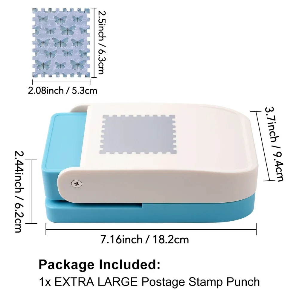 Heavy Duty Paper Puncher, Extra Large Postage Stamp Punch 2x2.5inch Lever Action Stamp Edge Cutter for Scrapbook Craft Projects
Heavy Duty Paper Puncher, Extra Large Postage Stamp Punch 2x2.5inch Lever Action Stamp Edge Cutter for Scrapbook Craft Projects