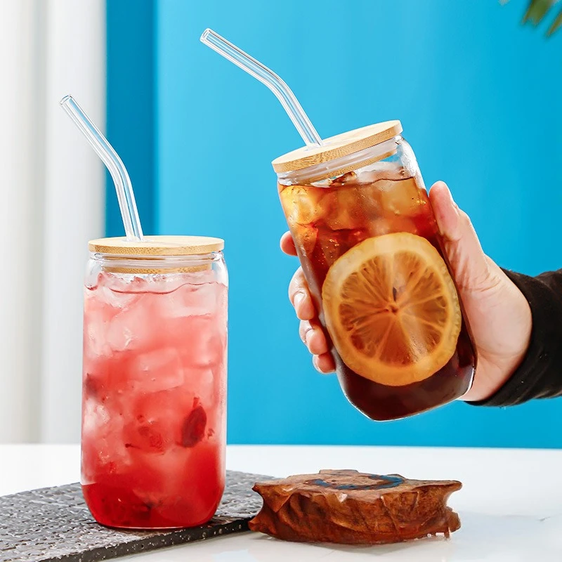 Retro Soda Can Glass Straw Cup with Wooden Lid High Borosilicate Tumbler for Cold Brew Juice Iced Drinks Home Outdoor Durable
Retro Soda Can Glass Straw Cup with Wooden Lid High Borosilicate Tumbler for Cold Brew Juice Iced Drinks Home Outdoor Durable