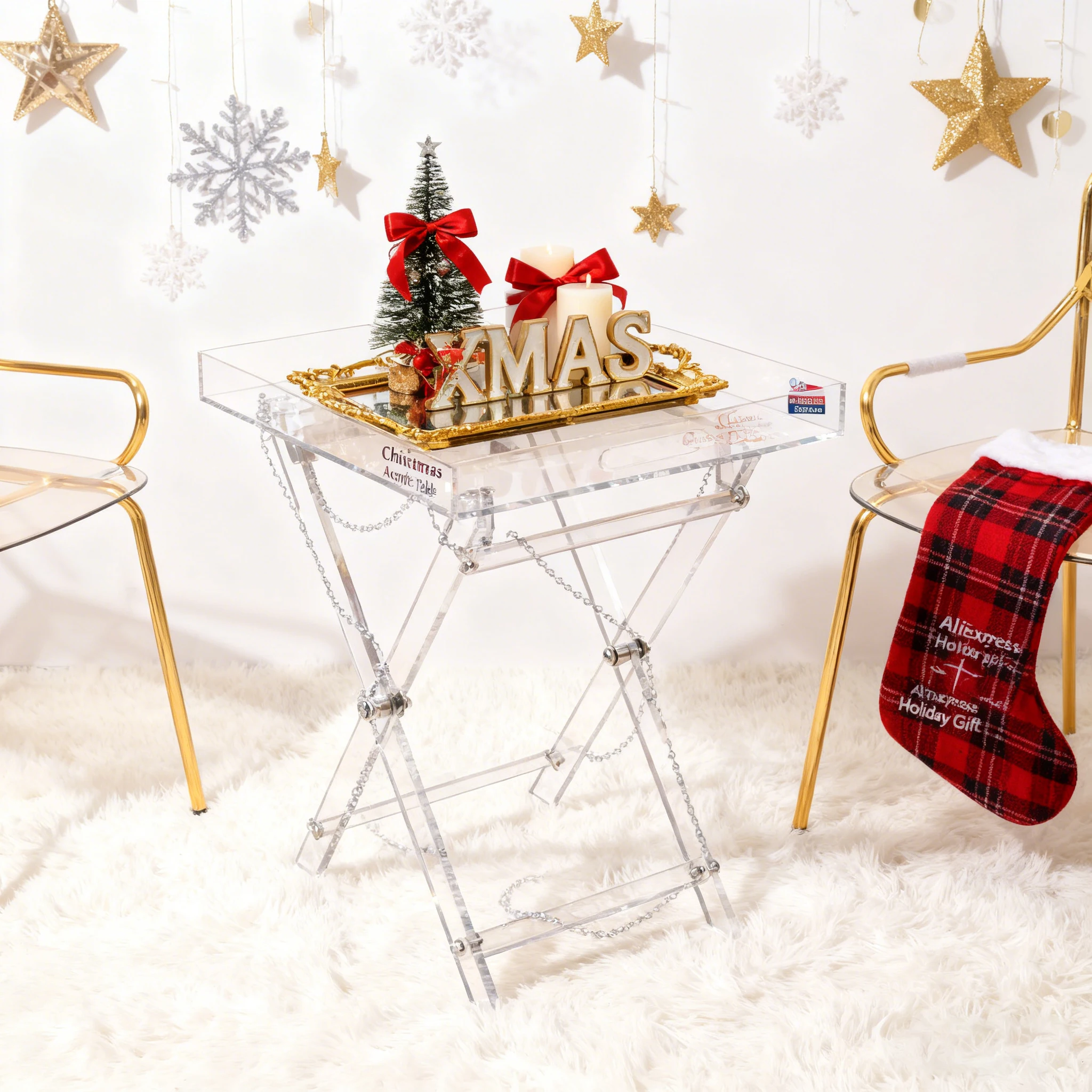 Acrylic Table - Folding Tray Tables - Clear Acrylic Tv Tray Table,Small Desk Coffee Table for Bedroom,Living Room
Acrylic Table - Folding Tray Tables - Clear Acrylic Tv Tray Table,Small Desk Coffee Table for Bedroom,Living Room