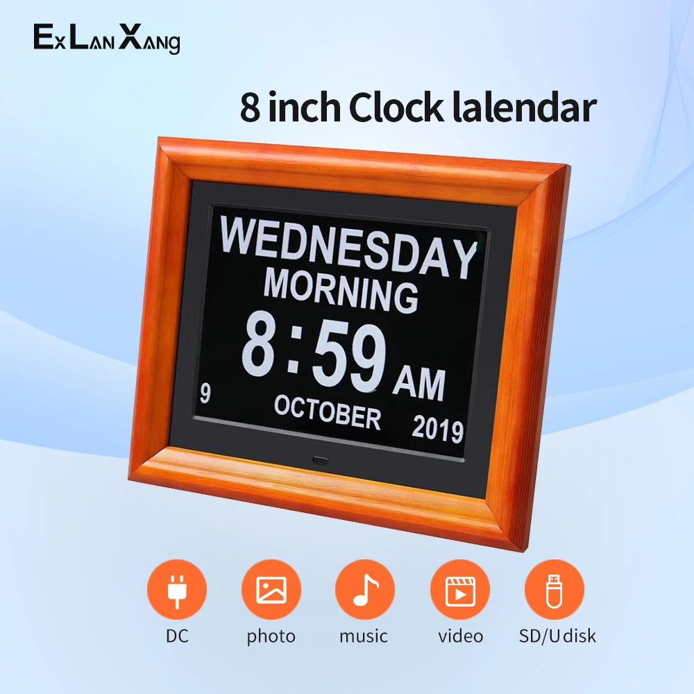 8 Inch Electronic LCD Big Character Old People Medicine Screen Reminder Alarm Clock Digital Clock Photo Frame Christmas Gift
8 Inch Electronic LCD Big Character Old People Medicine Screen Reminder Alarm Clock Digital Clock Photo Frame Christmas Gift