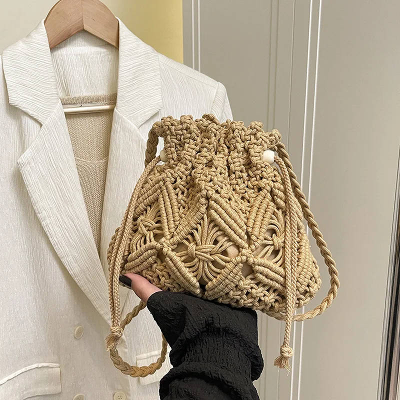 New Woven Wool Crossbody Bag for Women 2026 Summer Hollow Bucket Ladies Shoulder Bag Korean Fashion Casual Small Vacation Beach
New Woven Wool Crossbody Bag for Women 2026 Summer Hollow Bucket Ladies Shoulder Bag Korean Fashion Casual Small Vacation Beach