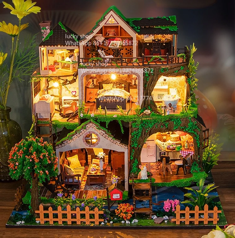 Stereo Wooden Assembled House Model, Adult DIY Handmade Cabin Decoration, Artistic Birthday Gift for Ladies
Stereo Wooden Assembled House Model, Adult DIY Handmade Cabin Decoration, Artistic Birthday Gift for Ladies