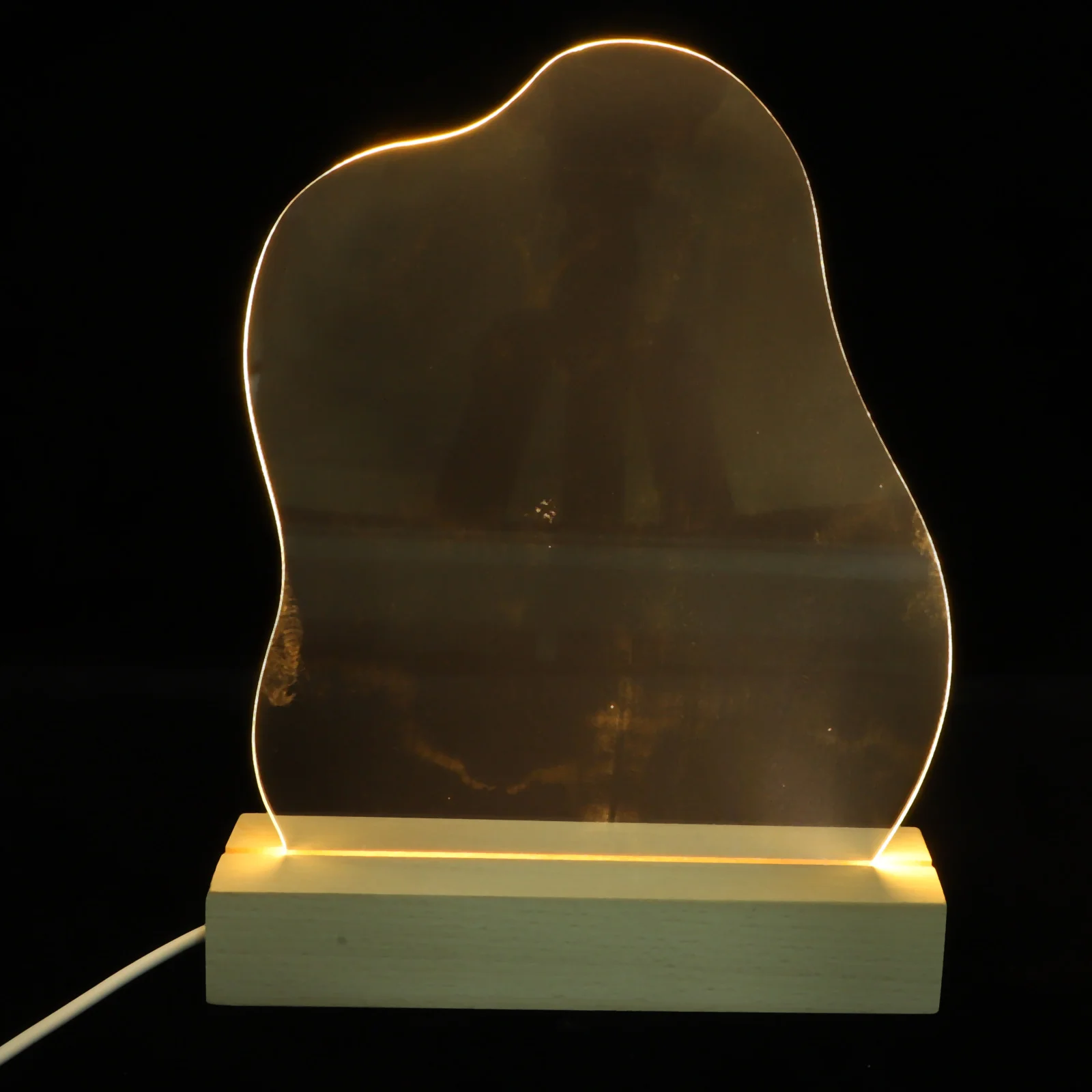 Wavy Glass Night Light 15x4x22CM USB Board LED Acrylic Memo Desk Warm Color Bedroom Study Gift Dry Erase Board Small
Wavy Glass Night Light 15x4x22CM USB Board LED Acrylic Memo Desk Warm Color Bedroom Study Gift Dry Erase Board Small