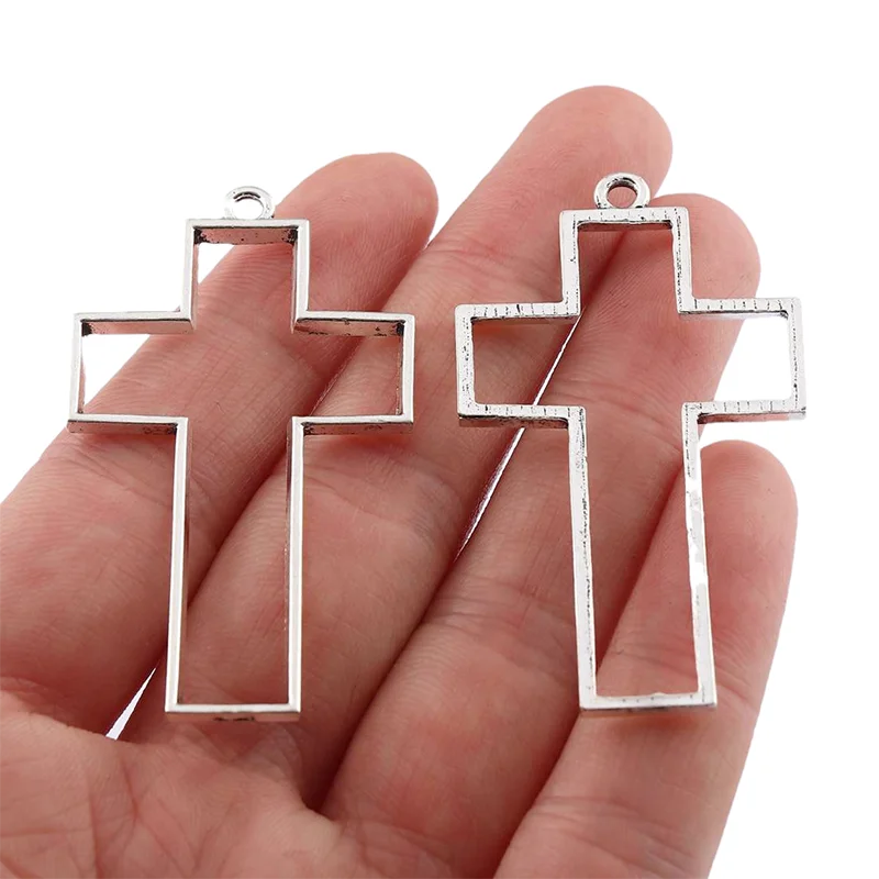 10 x Tibetan Silver Color Hollow Simple Religion Cross Charms Pendants For DIY Necklace Jewelry Making Accessories
10 x Tibetan Silver Color Hollow Simple Religion Cross Charms Pendants For DIY Necklace Jewelry Making Accessories