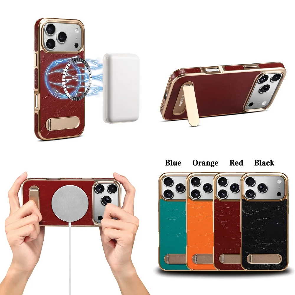 Magnetic Hide Stand Solid Color Phone Case for iPhone 17 Air 16 15 14 13 Pro Max with Support Wireless Charging
Magnetic Hide Stand Solid Color Phone Case for iPhone 17 Air 16 15 14 13 Pro Max with Support Wireless Charging