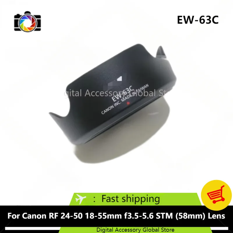 New Original Front Hood EW-63C Parts For Canon RF 24-50 18-55mm f3.5-5.6 STM (58mm) Camera Lens
New Original Front Hood EW-63C Parts For Canon RF 24-50 18-55mm f3.5-5.6 STM (58mm) Camera Lens