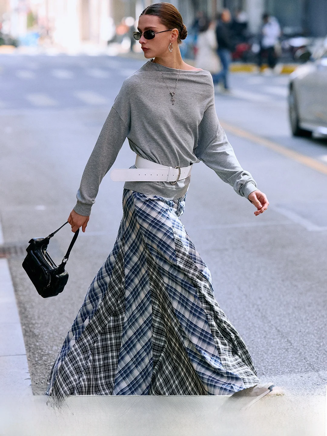 Luna7xi Women's High Waist A-Line Skirt Comfortable Loose Fit Plaid Patchwork Long Skirt Soft Cotton Commute Style Elegant
Luna7xi Women's High Waist A-Line Skirt Comfortable Loose Fit Plaid Patchwork Long Skirt Soft Cotton Commute Style Elegant