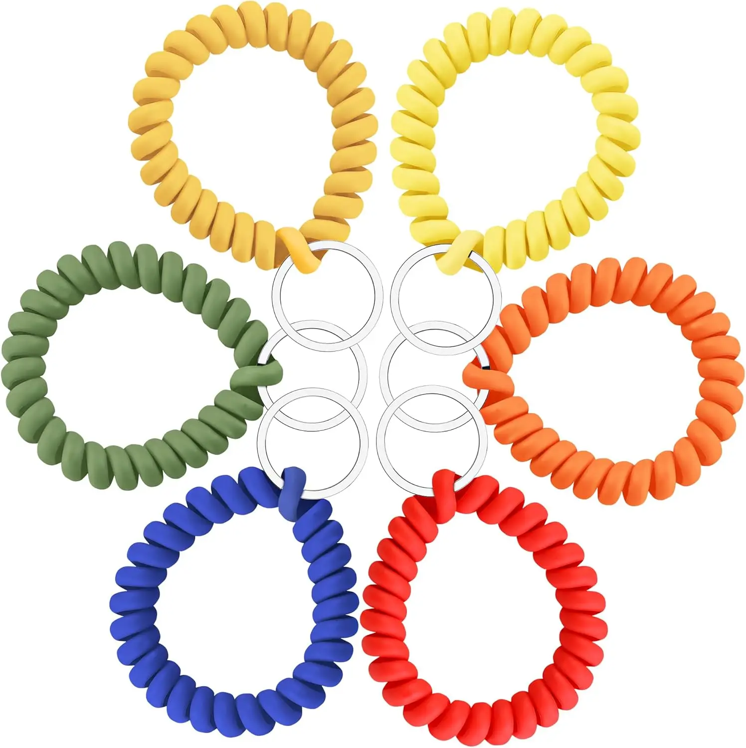 6PCS Stretchable Wristband Keychain, Spring Coil Wrist Key Holder for Sauna Gym Pool ID Badge Outdoor Sports
6PCS Stretchable Wristband Keychain, Spring Coil Wrist Key Holder for Sauna Gym Pool ID Badge Outdoor Sports