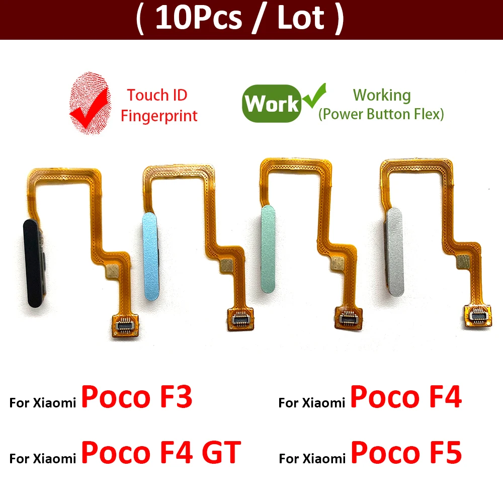 10Pcs, Home Button FingerPrint Touch ID Sensor Flex Cable For Xiaomi Poco F3 F4 GT F5 5G Replacement Parts
10Pcs, Home Button FingerPrint Touch ID Sensor Flex Cable For Xiaomi Poco F3 F4 GT F5 5G Replacement Parts