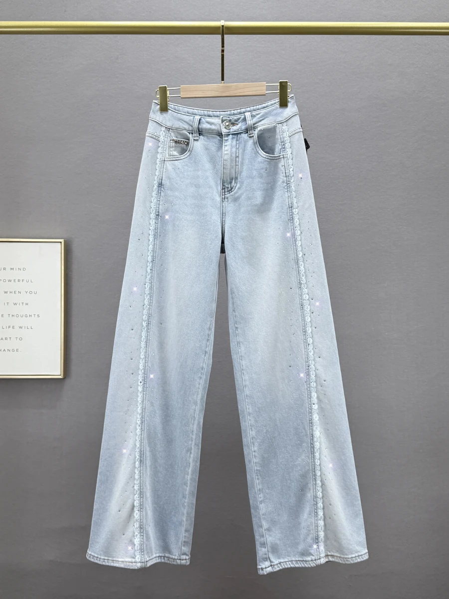 High Waist Wide Leg Jeans Women's Trendy Spring New Heavy Embellied Casual Vintage Waed Denim Floor Length Loose Fit Pants
High Waist Wide Leg Jeans Women's Trendy Spring New Heavy Embellied Casual Vintage Waed Denim Floor Length Loose Fit Pants