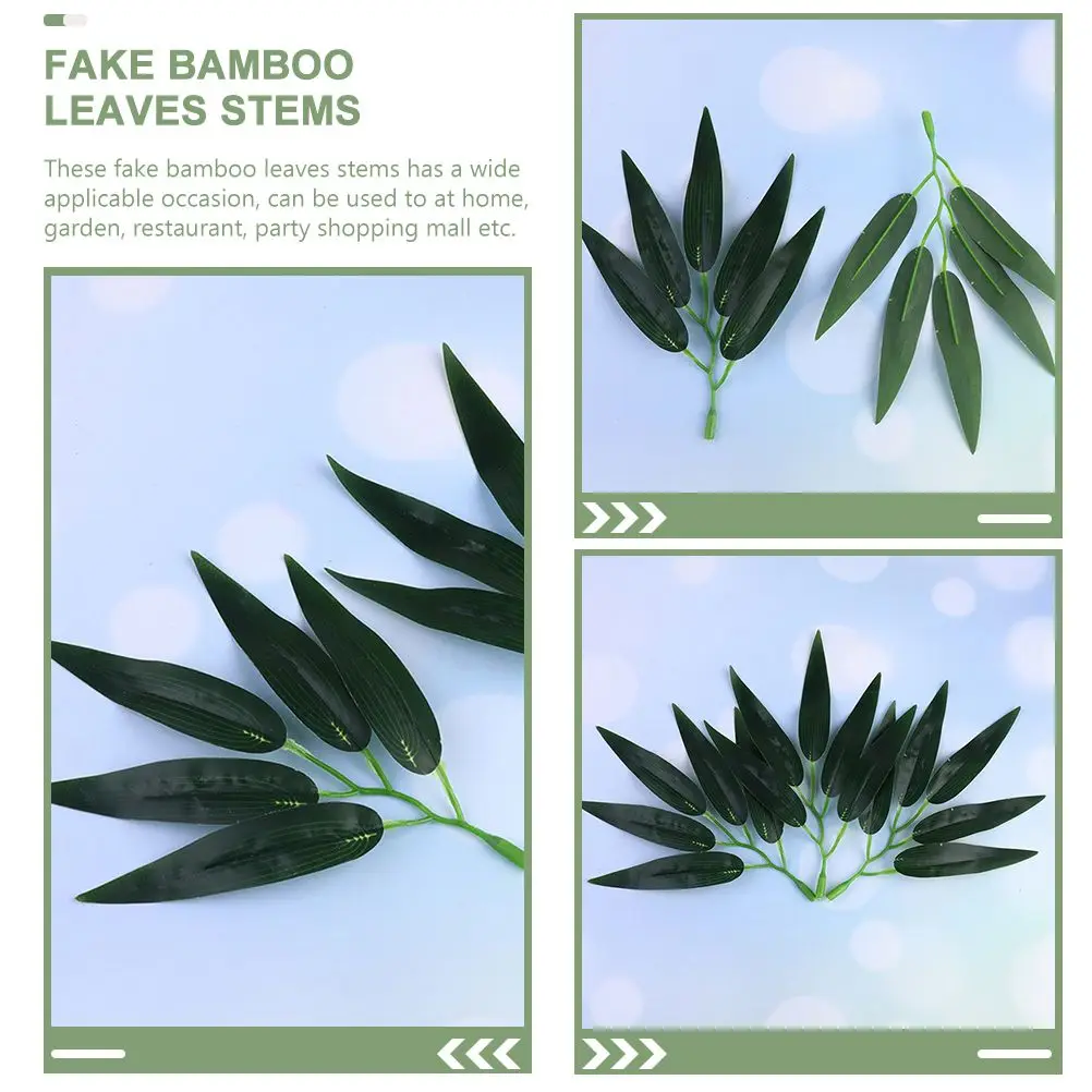 30 Pcs Artificial Bamboo Leaves Fake Leaf Decors Ornaments Realistic Faux Flowers Plastic Room
30 Pcs Artificial Bamboo Leaves Fake Leaf Decors Ornaments Realistic Faux Flowers Plastic Room