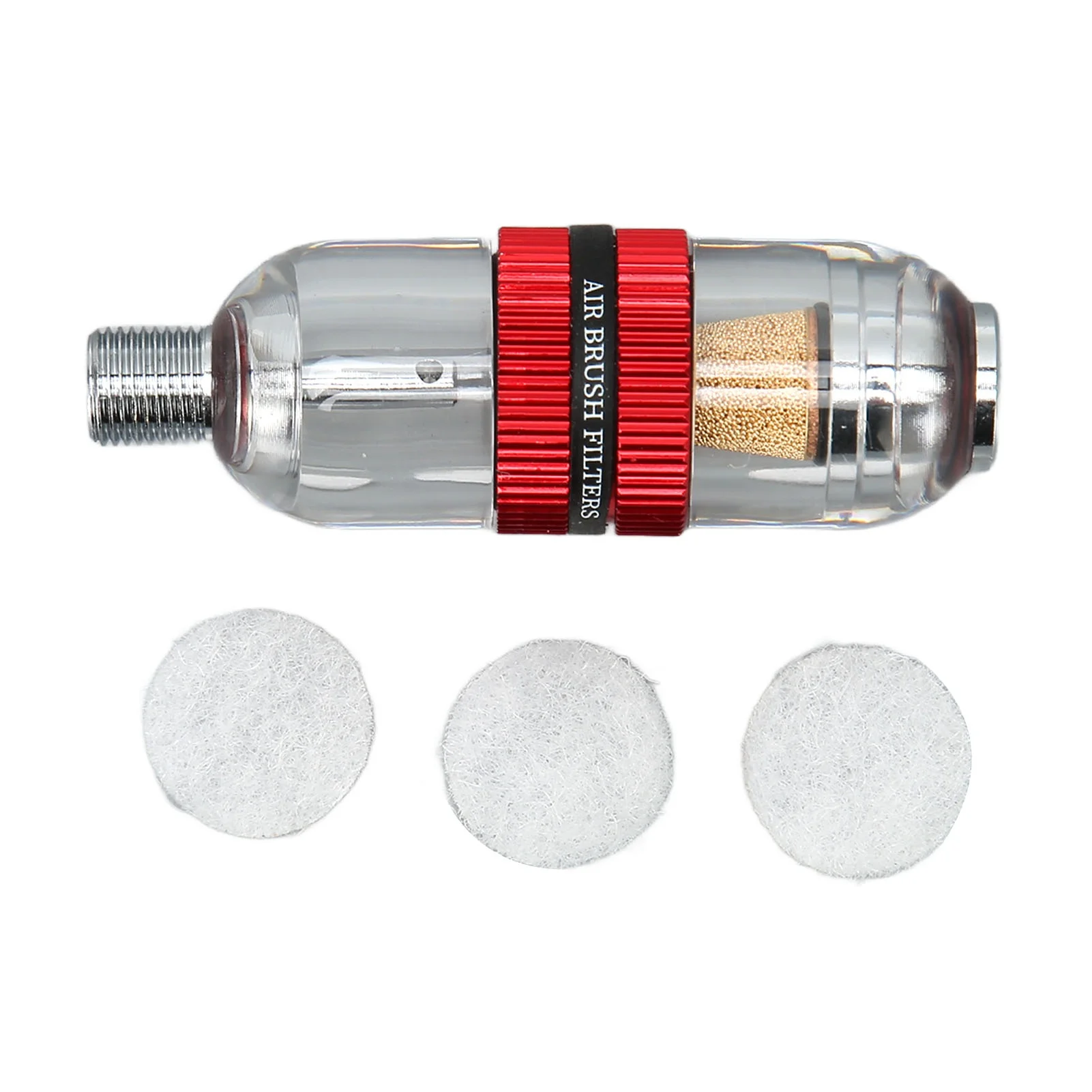 Water Oil Separator with 3 Filter Cotton Easy to Install Airbrush Filter Replacement for Spray Gun
Water Oil Separator with 3 Filter Cotton Easy to Install Airbrush Filter Replacement for Spray Gun
