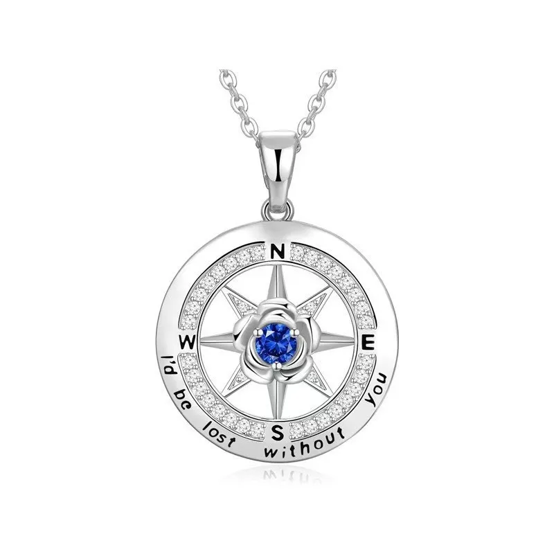 New 100% Silver Compass Pendant with Box Chain S925 Birthstone Necklace Women Sterling Silver Circle Pendant Jewelry OnlyArt
New 100% Silver Compass Pendant with Box Chain S925 Birthstone Necklace Women Sterling Silver Circle Pendant Jewelry OnlyArt