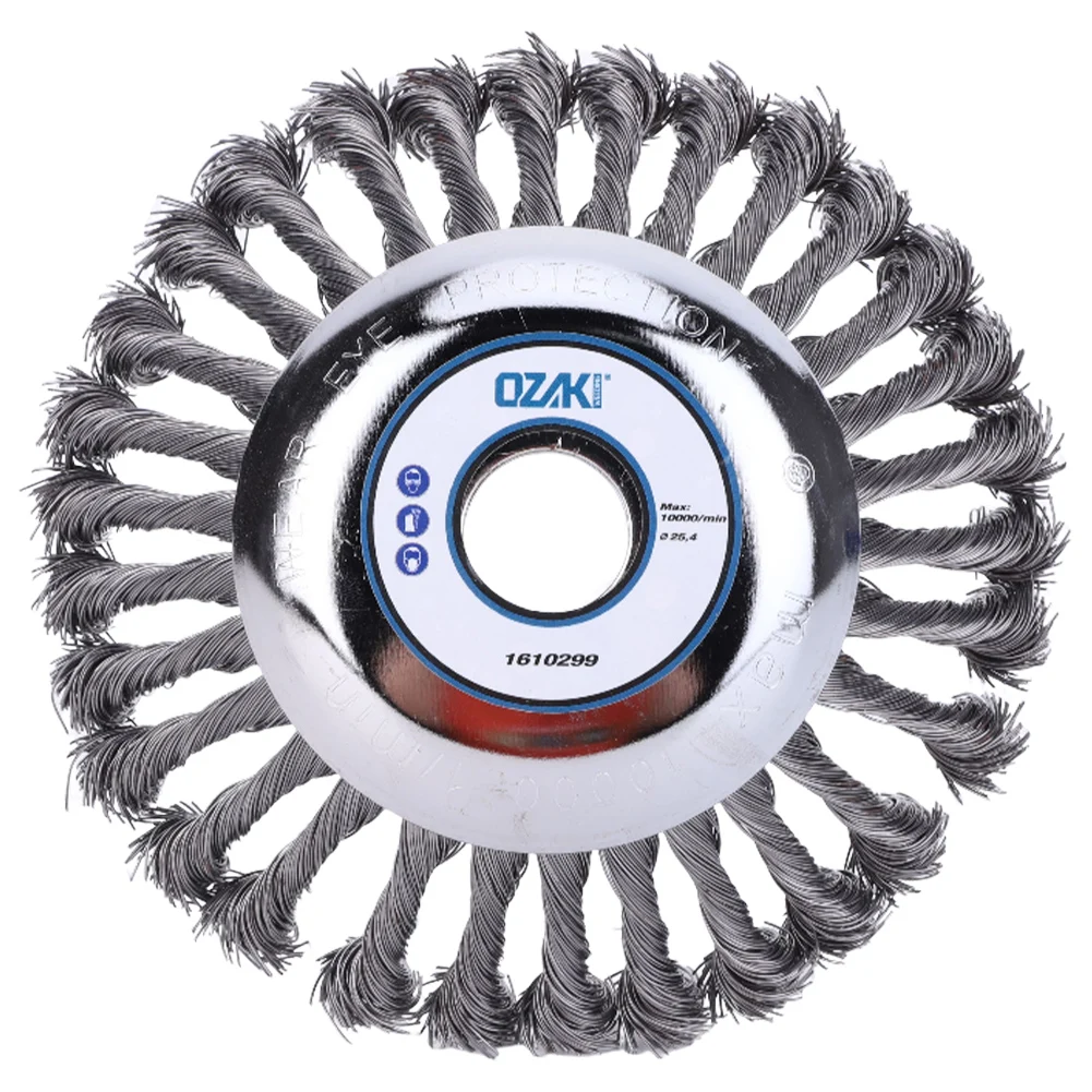 6 Inch Knot Steel Wire Wheel Brush Disc Garden Weed Brush Grass Trimmer Heads Derusting Weeding Wheel for Lawn Mower
6 Inch Knot Steel Wire Wheel Brush Disc Garden Weed Brush Grass Trimmer Heads Derusting Weeding Wheel for Lawn Mower
