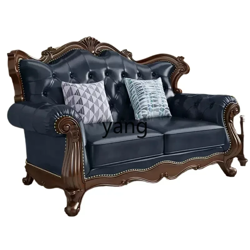 XYY leather sofa first layer cowhide European solid wood carving flower living room light luxury combination furniture
XYY leather sofa first layer cowhide European solid wood carving flower living room light luxury combination furniture