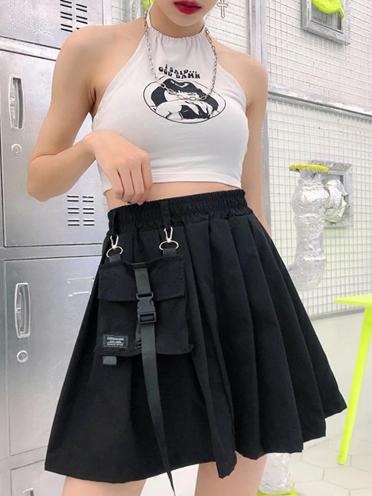 Юбка-трапеция с высокой талией и плиссировкой в японском стиле Харадзюку для женщин, модная студенческая модель, новинка весенней коллекции, короткая юбка
Юбка-трапеция с высокой талией и плиссировкой в японском стиле Харадзюку для женщин, модная студенческая модель, новинка весенней коллекции, короткая юбка