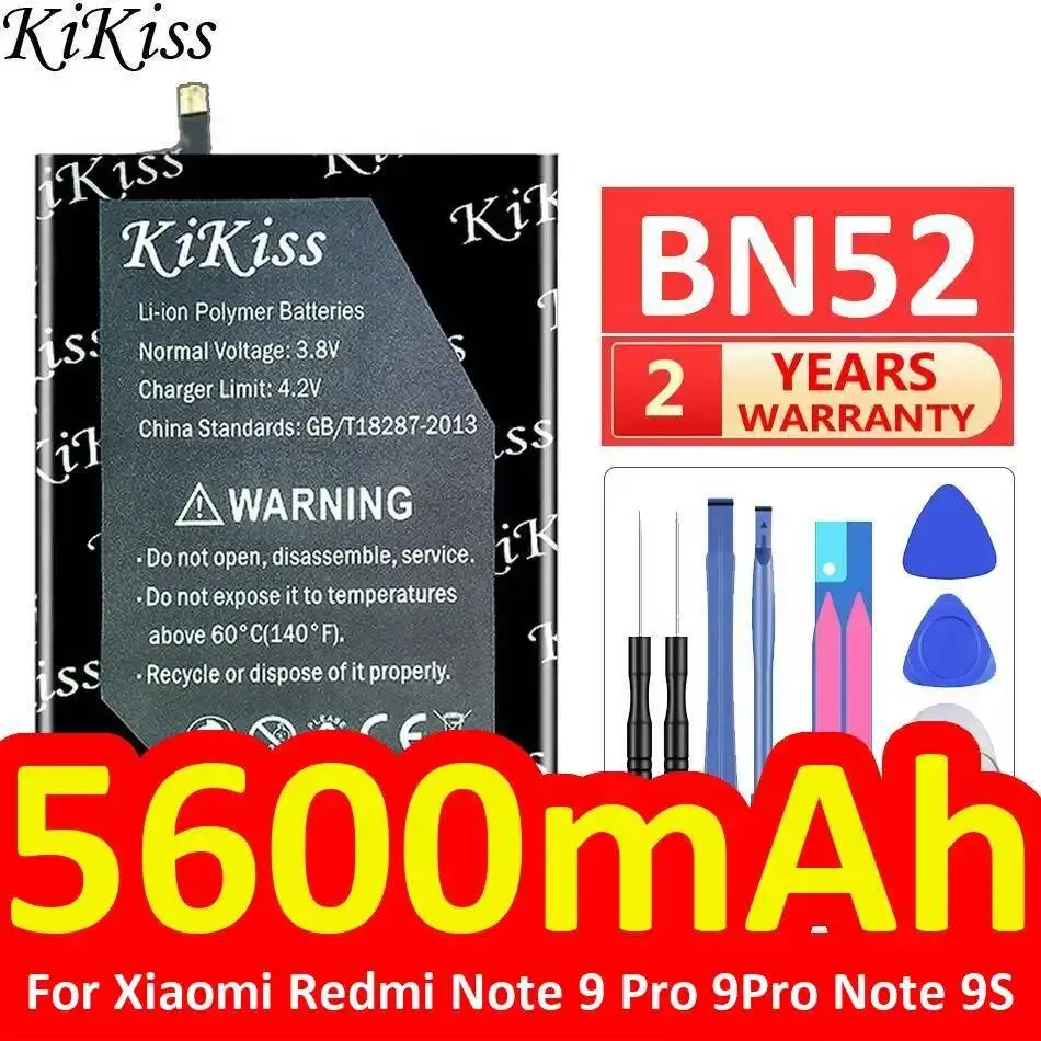 For Xiaomi Redmi Note 9 Pro 9Pro BN52 Long Lasting Mobile Phone Battery 5600mAh
For Xiaomi Redmi Note 9 Pro 9Pro BN52 Long Lasting Mobile Phone Battery 5600mAh