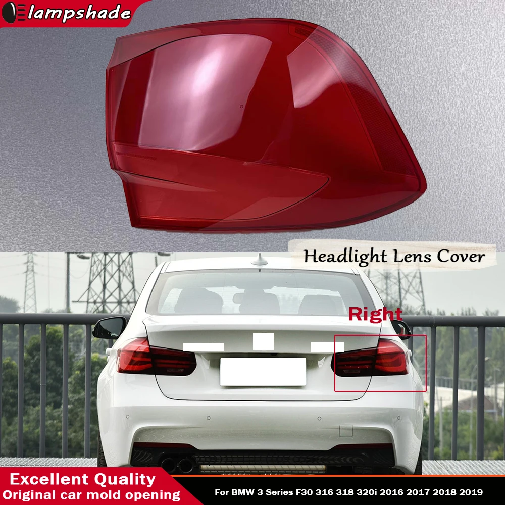 For BMW 3 Series F30 316 318 320i 2016 2017 2018 2019 Car Accessories Outer Tail Lamp Cover Brake Lights Shell Plexiglass
For BMW 3 Series F30 316 318 320i 2016 2017 2018 2019 Car Accessories Outer Tail Lamp Cover Brake Lights Shell Plexiglass