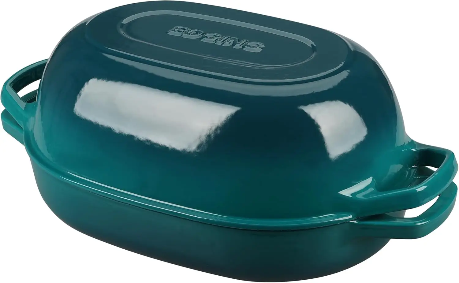 Oval Cast Iron Dutch Oven for Sourdough, 7qt Enameled Bread Baker, Dark Cyan
Oval Cast Iron Dutch Oven for Sourdough, 7qt Enameled Bread Baker, Dark Cyan