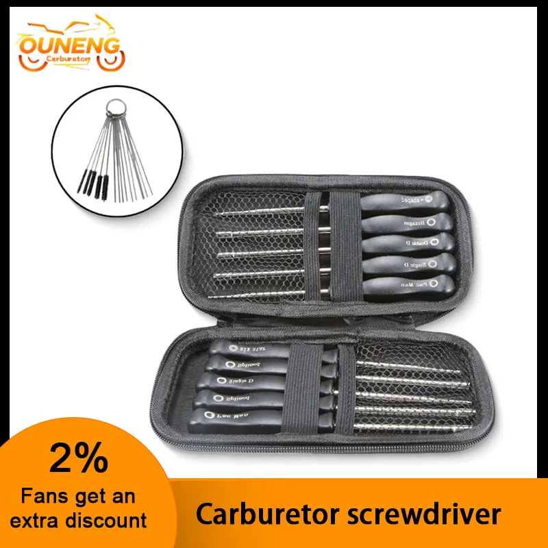 10pcs Screwdriver Motorcycle Carburetor Tuning Tools Single D Double D Hexagon Hex Socket Small Carburetor Tune up 
10pcs Screwdriver Motorcycle Carburetor Tuning Tools Single D Double D Hexagon Hex Socket Small Carburetor Tune up