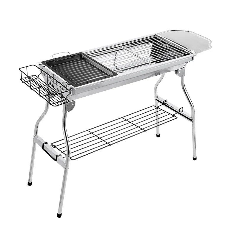 Lightweight Portable Outdoor Folding Charcoal BBQ Grill Stove Stainless Steel 5kg with Shelf
Lightweight Portable Outdoor Folding Charcoal BBQ Grill Stove Stainless Steel 5kg with Shelf