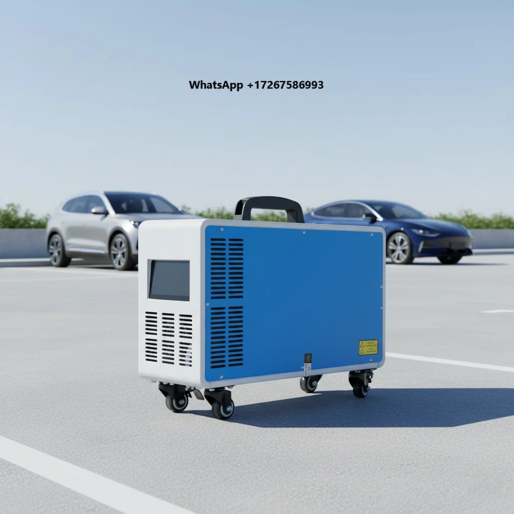 30kW 45A Input Portable DC EV Charger with Air Duct Design for Outdoor Use Adventures Fast 260-475V Mobile EV Charging Station
30kW 45A Input Portable DC EV Charger with Air Duct Design for Outdoor Use Adventures Fast 260-475V Mobile EV Charging Station