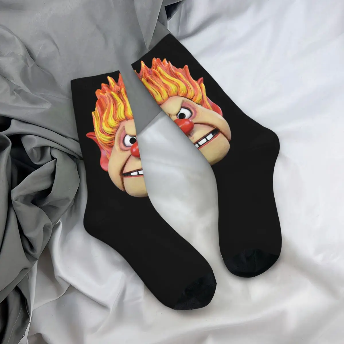 All Seasons Crew Stockings Heat Miser Head Socks Funny Long Socks for Men Women Birthday Present
All Seasons Crew Stockings Heat Miser Head Socks Funny Long Socks for Men Women Birthday Present